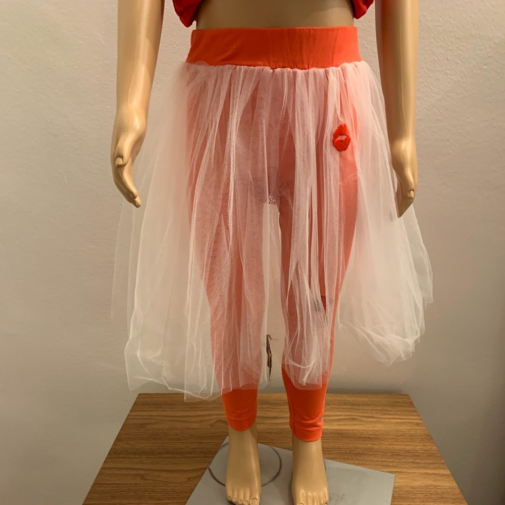 Byblos Toddler Girls Leggings With Skirt Attached.